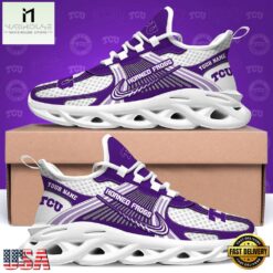 TCU Horned Frogs Personalized Clunky Sneaker Max Soul Shoes