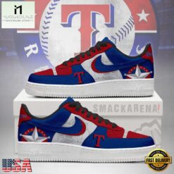 Texas Rangers MLB Unique Sports Air Force 1 Low Top Shoes Running Sneakers