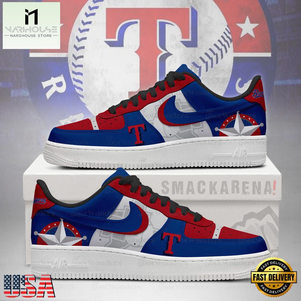 Texas Rangers MLB Unique Sports Air Force 1 Low Top Shoes Running Sneakers , MLB Fan Sneakers Texas Rangers MLB Unique Sports Air Force 1 Low Top Shoes Running Sneakers , MLB Fan Sneakers