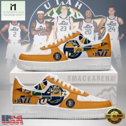 Utah Jazz NBA Nike Air Force 1 Low Top Shoes