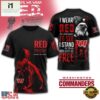 Washington Commanders 2026 NFL RED Friday 3D T Shirt