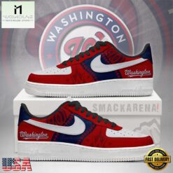 Washington Nationals MLB Unique Sports Air Force 1 Low Top Shoes Running Sneakers