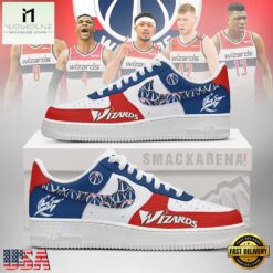Washington Wizards NBA Nike Air Force 1 Low Top Shoes