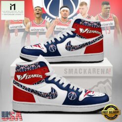 Washington Wizards NBA Nike Air Jordan 1 Sneakers Shoes