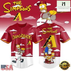 Arizona Diamondbacks x The Simpsons New Design Baseball Jersey