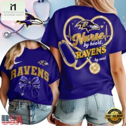 Baltimore Ravens 2026 NFL Nurse By Heart Unisex 3D Shirt