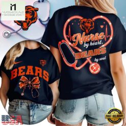 Chicago Bears 2026 NFL Nurse By Heart Unisex 3D Shirt