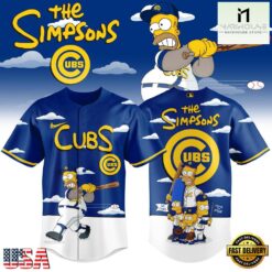 Chicago Cubs x The Simpsons 2026 New Design Baseball Jersey