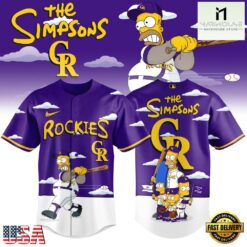 Colorado Rockies x The Simpsons New Design Baseball Jersey