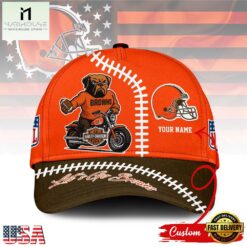 Custom Name Cleveland Browns NFL Harley Davidson Classic Baseball Cap