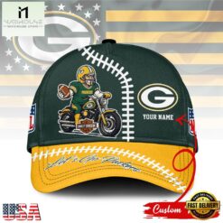 Custom Name Green Bay Packers NFL Harley Davidson Classic Baseball Cap