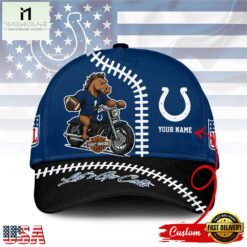 Custom Name Indianapolis Colts NFL Harley Davidson Classic Baseball Cap