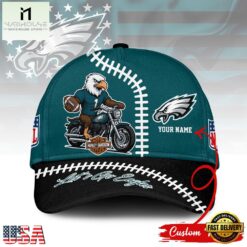 Custom Name Philadelphia Eagles NFL Harley Davidson Classic Baseball Cap