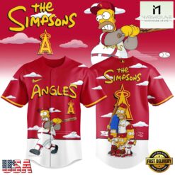 Los Angeles Angels x The Simpsons New Design Baseball Jersey