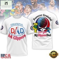 Los Angeles Clippers Premium NBA Grateful Dead Father Day 3D Shirt
