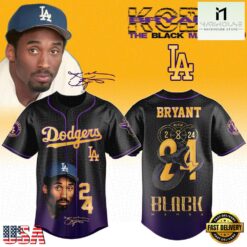 Los Angeles Dodgers x Kobe Bryant x Black Mamba 2026 Baseball Jersey