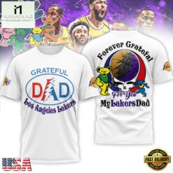 Los Angeles Lakers Premium NBA Grateful Dead Father Day 3D Shirt