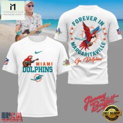 Miami Dolphins NFL Forever in Margaritaville 3D T-Shirt