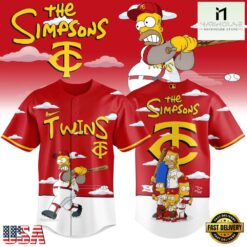 Minnesota Twins x The Simpsons New Design Baseball Jersey