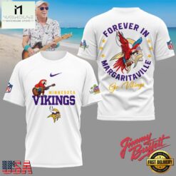 Minnesota Vikings NFL Forever in Margaritaville 3D T-Shirt