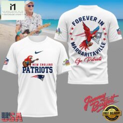 New England Patriots NFL Forever in Margaritaville 3D T-Shirt