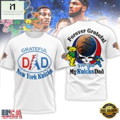 New York Knicks Premium NBA Grateful Dead Father Day 3D Shirt
