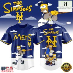 New York Mets x The Simpsons New Design Baseball Jersey
