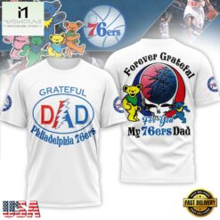 Philadelphia 76ers Premium NBA Grateful Dead Father Day 3D Shirt