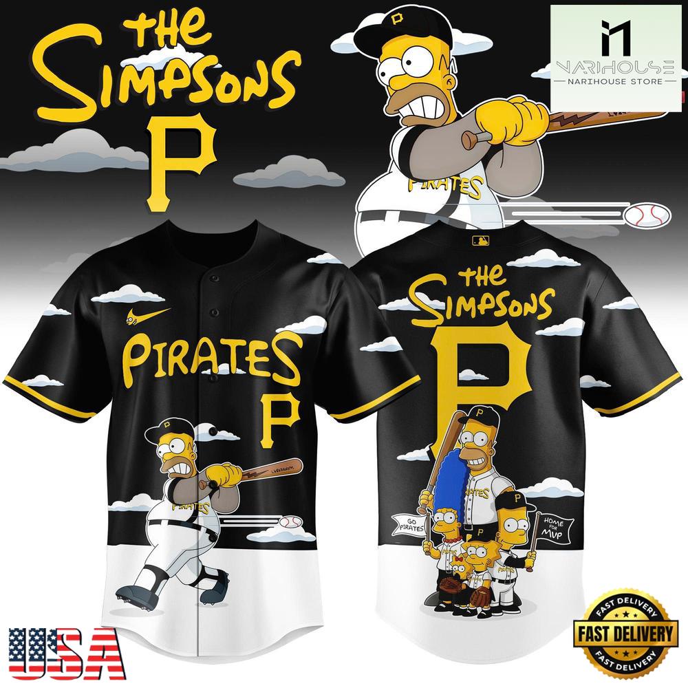 Pittsburgh Pirates x The Simpsons New Design Baseball Jersey Shirt Pittsburgh Pirates x The Simpsons New Design Baseball Jersey Shirt