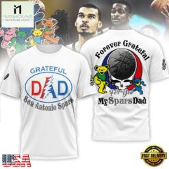 San Antonio Spurs Premium NBA Grateful Dead Father Day 3D Shirt