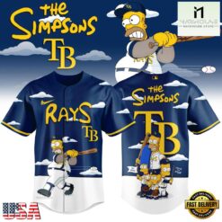 Tampa Bay Rays x The Simpsons New Design Baseball Jersey