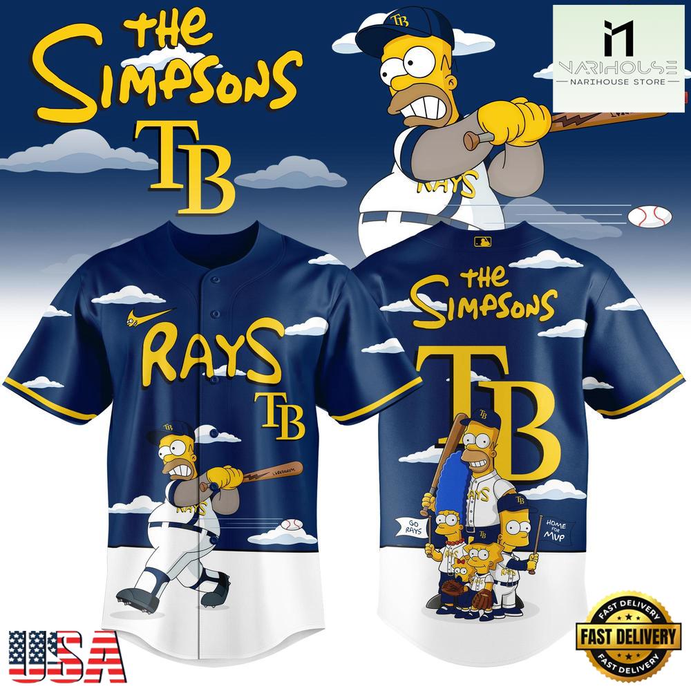 Tampa Bay Rays x The Simpsons New Design Baseball Jersey Shirt Tampa Bay Rays x The Simpsons New Design Baseball Jersey Shirt