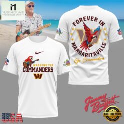 Washington Commanders NFL Forever in Margaritaville 3D T-Shirt