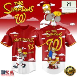 Washington Nationals x The Simpsons New Design Baseball Jersey