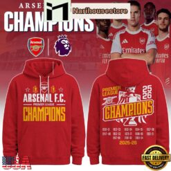 2026 Premier League Arsenal Champions Unisex Hoodie