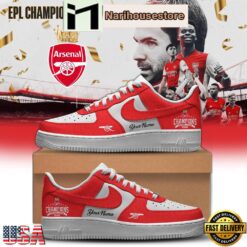 Arsenal EPL Champions 2026 Nike Air Force 1 Sneakers Shoes
