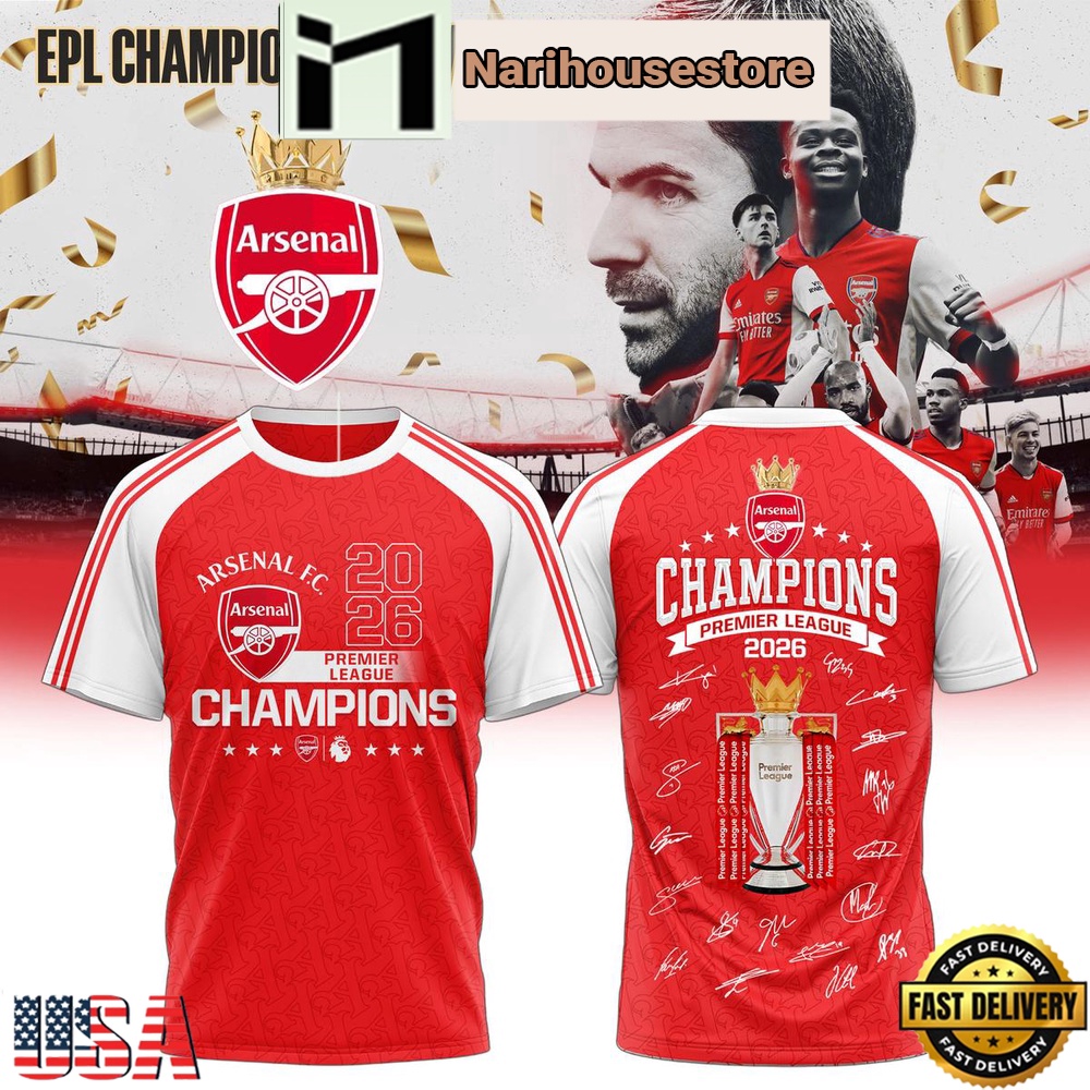 Arsenal EPL Champions 2026 Vintage T-Shirt Arsenal EPL Champions 2026 Vintage T-Shirt