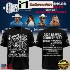 Atlanta Braves Cody Johnson Ella Langley Country Fest Unisex T Shirt