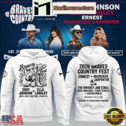 Atlanta Braves Cody Johnson Ella Langley Country Fest White Hoodie