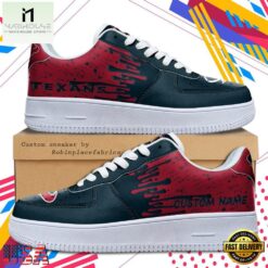 Custom Name Houston Texans NFL Color Pattern Air Force 1 Shoes