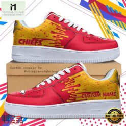 Custom Name Kansas City Chiefs NFL Color Pattern Air Force 1 Shoes