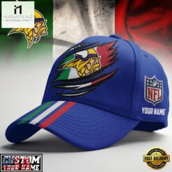 Custom Name Minnesota Vikings NFL Italy Classic Cap
