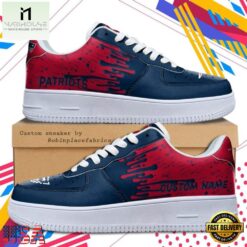 Custom Name New England Patriots NFL Color Pattern Air Force 1 Shoes