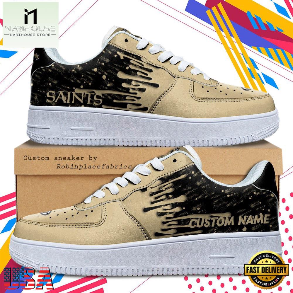 Custom Name New Orleans Saints NFL New Edition 2026 Nike Air Force 1 Sneakers Shoes Custom Name New Orleans Saints NFL New Edition 2026 Nike Air Force 1 Sneakers Shoes