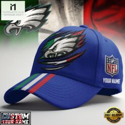 Custom Name Philadelphia Eagles NFL Italy Classic Cap