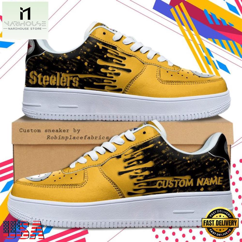 Custom Name Pittsburgh Steelers NFL New Edition 2026 Nike Air Force 1 Sneakers Shoes Custom Name Pittsburgh Steelers NFL New Edition 2026 Nike Air Force 1 Sneakers Shoes