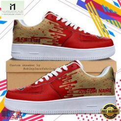 Custom Name San Francisco 49ers NFL Color Pattern Air Force 1 Shoes