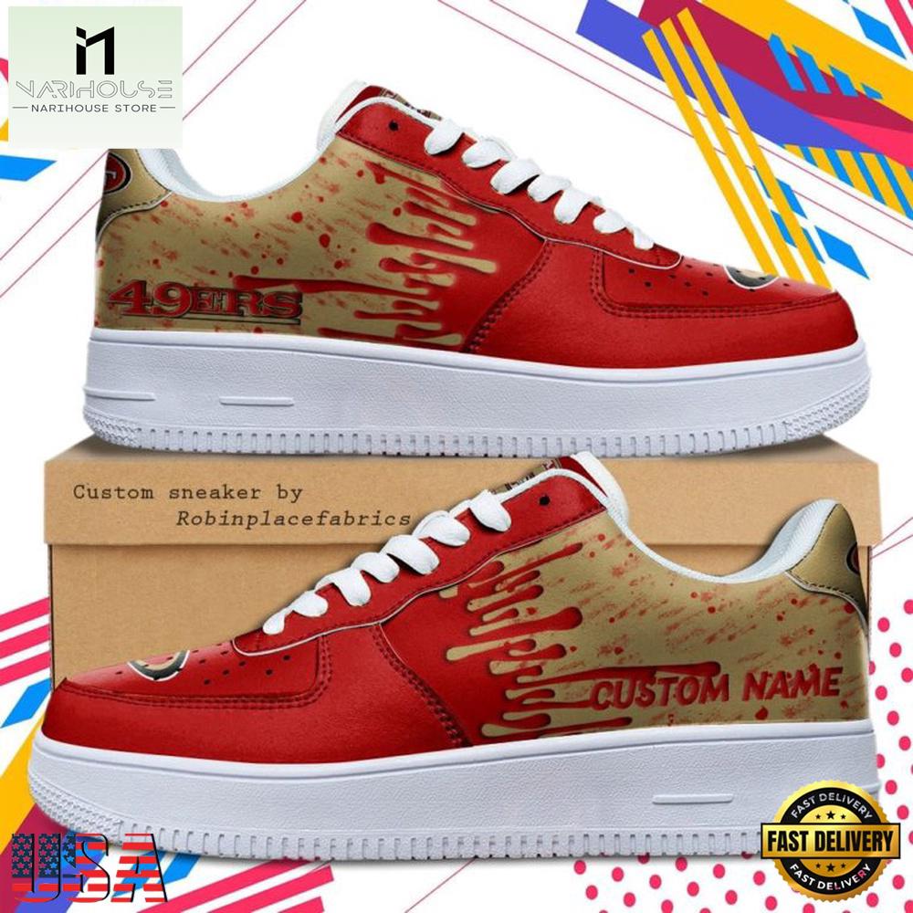 Custom Name San Francisco 49ers NFL New Edition 2026 Nike Air Force 1 Sneakers Shoes Custom Name San Francisco 49ers NFL New Edition 2026 Nike Air Force 1 Sneakers Shoes