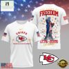 Kansas City Chiefs NFL 250 Years of American Freedom 3D T-Shirt
