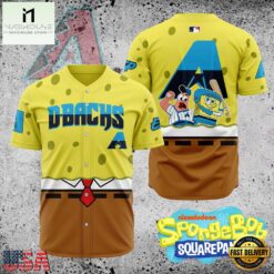 MLB Arizona Diamondbacks x SpongeBob SquarePants Baseball Jersey